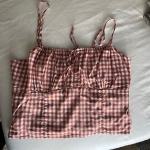 ‼️MOVING‼️Must go🚨 Medium Abercrombie Plaid Tank